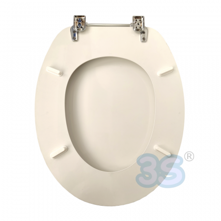 Sedile copri wc UNIVERSALE bianco in termoindurente - ACB Ercos linea Platinum - vista inferiore